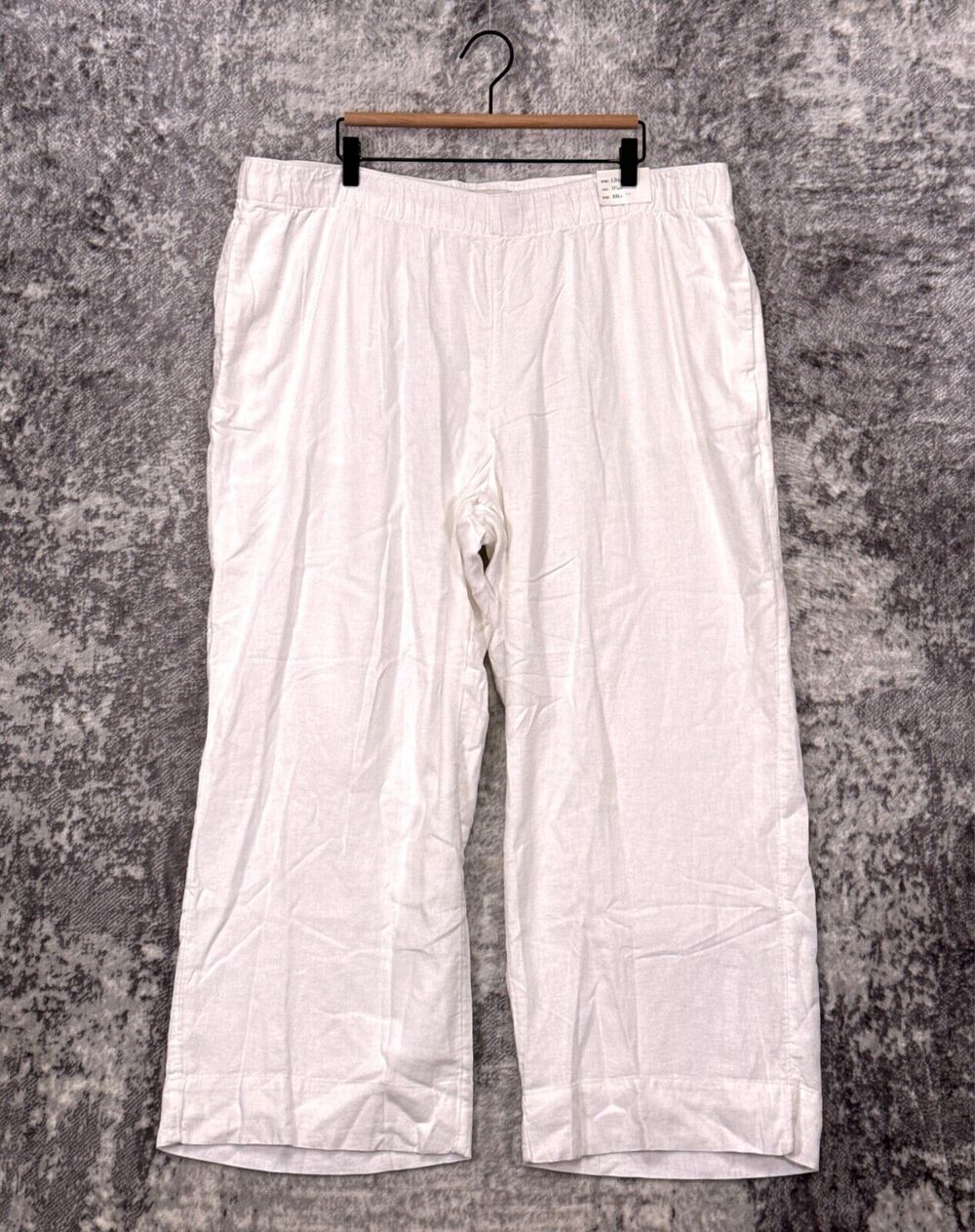 New Abercrombie & Fitch Pants XXL Short Womens Ultra High Wide Leg Linen Trouser